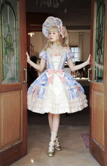 Alice Girl - Angel Heart - Sweet Lolita OP Dress, Tiered Ruffles