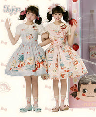 Summer Fairy - IP Collab Kawaii Lolita JSK Shirt Candy Box Hat