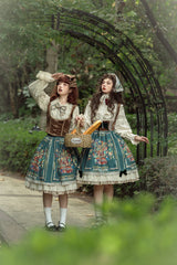 Miss Point - Praise of Abundance - Bavarian Velvet Lolita Jumper Dress