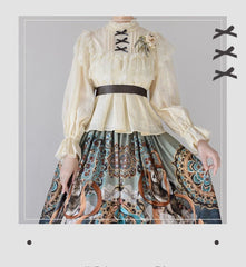 YuanSu - Life Is Like A Dream - Retro Lolita Cotton Blouse