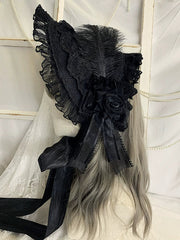 Sweet Jelly Lolita - Goth Lolita Bornet Elegant BNT Headdress