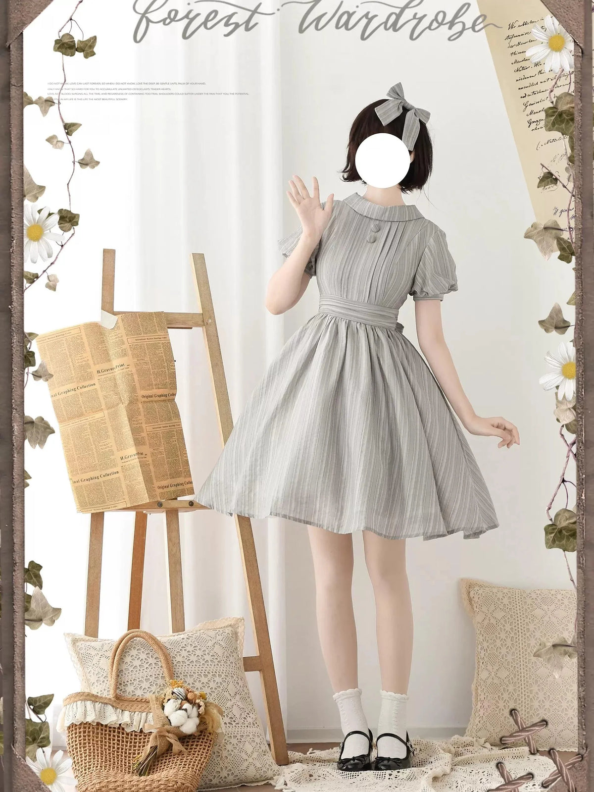 Forest Wardrobe - Forest Gallery - Classic Lolita OP Dress Country Style Tencel Dress