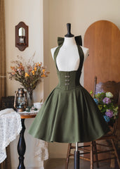 Forest Wardrobe - Vintage Lolita Fishbone Halter SK, Autumn Jacket