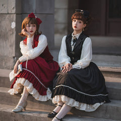 Miss Point - Rose Doll - Elegant Lolita Skirt High Waist Fishbone SK