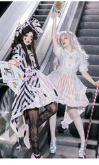 Sakurahime - Werid Theatre - Sweet Lolita Blackpink Stripe OP