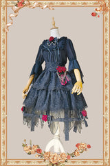 Infanta - Witch's Apprentice - Gothic Lolita Split Type Black Suit