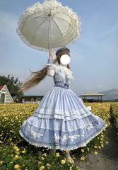 Mengfuzi - Yinglan Poetry - Elegant Classic Lolita OP Dress FS Embroidered Dress