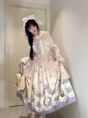 DreamWhale - Floral and Bird Series - Classic Lolita JSK Suit Floral Print Dress