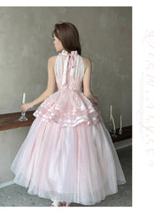 Urtto - Moonlight Dance - Elegant Lolita Halter-neck JSK Dress in Ballet Style