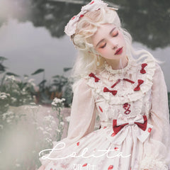Bodhi Lolita - Strawberry Fruit Tea SP - Apricot Sweet Lolita Jumper Dress
