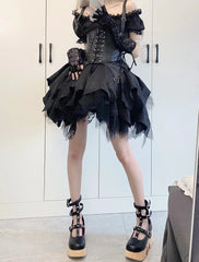 Kiko Lolita - Gothic Enchanting Lolita Nightshade Princess Skirt Set