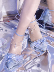 Ximeng Lolita - Deep Sea Hospital - Plus Size Wedding Lolita Bridal Shoes Customized Heels