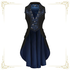 Immortal Thorn - Night of Swordsmanship - Ouji Lolita Long Coat Male Lolita Sleeveless Coat