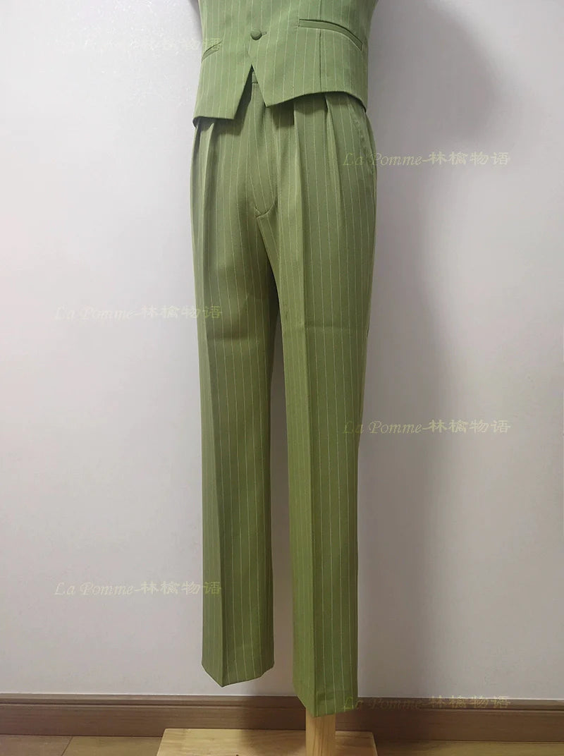 La Pomme - Linen Story - Playful Stripes Customized Shorts/Long Pants