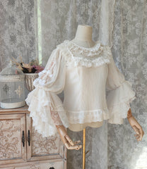 Garden Cat - Princess Sleeve Classic Lolita Blouse