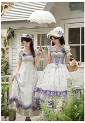 With PUJI - Iris Secret - Twins Lolita Summer Dress, Empire OP, Bodice JSK