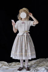 Miss Point - Little Anna - Elegant Lolita Cotton Puff Sleeve Blouse