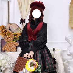 Miss Point - Ode to Joy - Elegant Lolita Winter Velvet Vest Customized