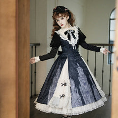 Letters from Unknown Star - Church Bell - Elegant Lolita OP Dress Long Sleeve Spring Autumn