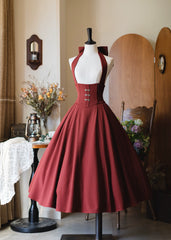 Forest Wardrobe - Vintage Lolita Fishbone Halter SK, Autumn Jacket