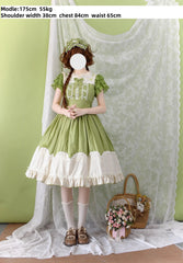 Strawberry Witch - Summer Breeze - Sweet Lolita OP Embroidery Daily Lolita Dress