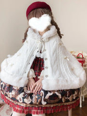 MIST - Sweet Bliss - Sweet Lolita Cape Winter Lolita Sweater Coat