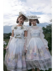 Summer Fairy - IP Collab Sweet Lolita Jumper Dress Flutter Sleeves OP