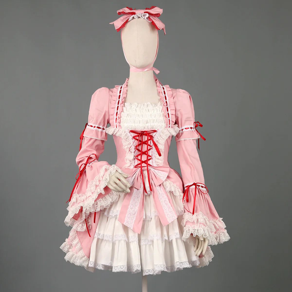 Lace Garden - Maiden Berry - Classic Pink Lolita OP Dress