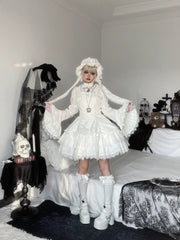 Frozen in time - Bunny Fantasy - Gothic Lolita JSK Dress Princess Sleeve Shirt