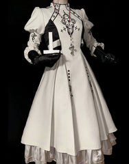 Letters from Unknown Star - Full Moon Charm - Gothic Lolita OP Dress Dark Themed Dress Short Style