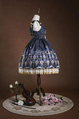 Strawberry Witch - Classic Lolita JSK Suit Gold Foil Stamping Lolita Dress