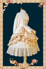 Infanta - Waltz - Classic Lolita JSK Tiered Dress with Bunny Ear Blouse