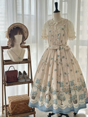 DreamWhale - Floral and Bird Series - Classic Lolita JSK Suit Floral Print Dress