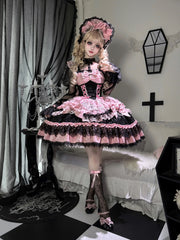 Sugar Girl - Rose Princess - Halloween Gothic Lolita JSK, Sheer Rose Dress