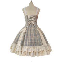 Infanta - Memoirs of Backlight - Elegant Plaid Lolita JSK Dress