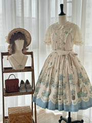 DreamWhale - Floral and Bird Series - Classic Lolita JSK Suit Floral Print Dress