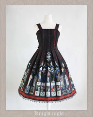 Knight Night - The Saint Priest - Vintage Lolita JSK Dress Halter Neckline