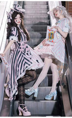 Sakurahime - Werid Theatre - Sweet Lolita Blackpink Stripe OP