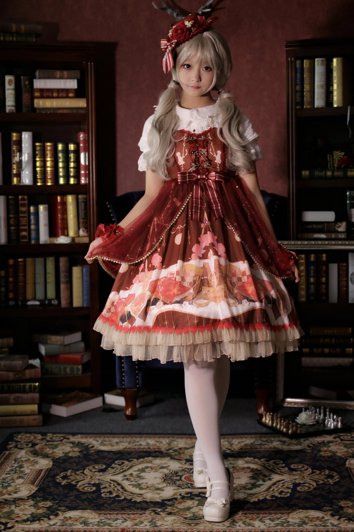Strawberry Witch - Clock Encounter - Summer Lolita JSK Dress