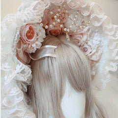 Cat Fairy - Elegant Lolita BNT Handmade Tea Party Necklace and Feather Fan