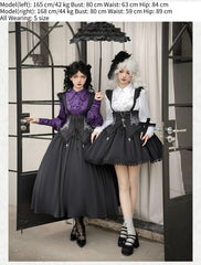 With PUJI - Thorny Night - Gothic Lolita Bust-supporting Skirt With Removable&Adjustable Strap