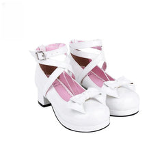 Angelic imprint - Sweet Lolita Shoes Round Toe Middle Heel