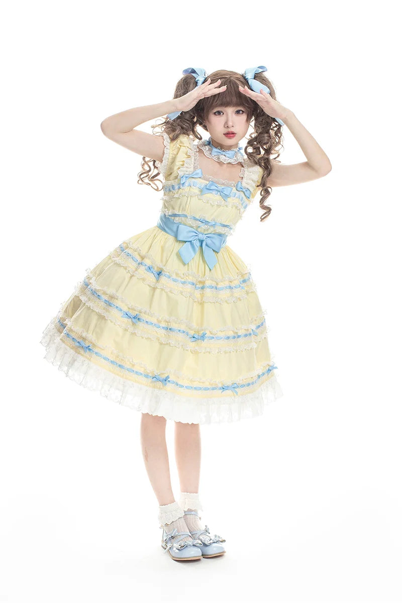 NanShengGe - Love Ice Cream - Sweet Lolita OP Dress Plus Size Multicolor