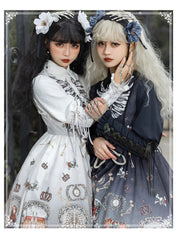YingLuoFu - Black Fairytale - Gothic Twins Lolita JSK