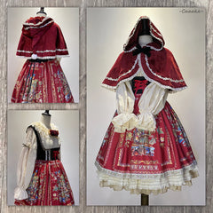 Miss Point - Praise of Abundance - Bavarian Style Lolita Velvet Hooded Cape