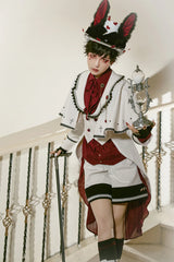 Immortal Thorn - Ouji Lolita Handsome White Prince Wind Coat