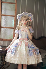 Alice Girl - Angel Heart - Sweet Lolita OP Dress, Tiered Ruffles