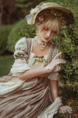 Miss Point - The Sally Gardens - Elegant Lolita Lotus Sleeves OP Dress