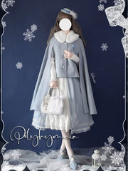 Polyhymnia - Miss Leisha - Classic Lolita Skirt Set Elegant Winter Cape