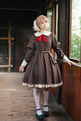 Infanta - Suliko - Maid Lolita OP Set with Soldier Style Waist Pack and Apron